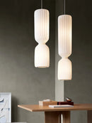 Axyaa Nordic Fabric Ceiling Pendant Chandelier for Living Room and Bedroom