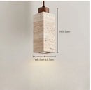 Axyaa Natural Yellow Stone Bedroom Chandelier: Retro LED Pendant Lamp for Home & Restaurant