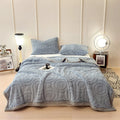Axyaa Velvet Carved Winter Bed Blanket | Luxury Thick Plush Sofa Throw Blanket