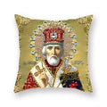 Axyaa Religious Pattern Polyester Throw Pillowcase - Decorative Cushion Cover for Home