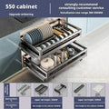 Axyaa Cabinet Pull-out Seasoning Storage Rack Drawer - Silent Damping Basket