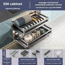 Axyaa Cabinet Pull-out Seasoning Storage Rack Drawer - Silent Damping Basket