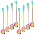 Axyaa Long-Handled Stainless Steel Soup & Dessert Spoon Set