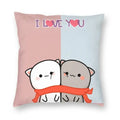 Axyaa Bedroom Living Room Couple Cute Cat Fishing Goma Federa Decor Set