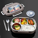 Axyaa Stainless Steel Thermal Lunch Box Set for Adults and Students