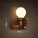 Axyaa Nordic Resin Metal Wall Sconce - Left & Right Hand Bedside Wall Light