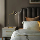 Axyaa Brass Table Lamp LED Creative Simple for Home Living Room Bedroom