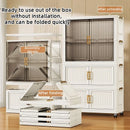 Axyaa 2-Door Foldable Wardrobe: Portable Closet, Large Capacity Storage Organizer