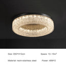 Axyaa Copper Ring Ceiling Light: LED Round Resin Lamp for Luxury Living