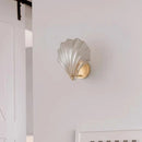 Axyaa Glass Shell Wall Lamp, Elegant Bedroom & Living Room Light Fixtures