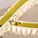 Axyaa Crystal Chandelier Pendant Light for Luxe Living & Dining Rooms