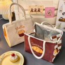 Axyaa Kawaii Thermal Lunch Bag for Women Girl Kids - Bento Pouch Food Storage