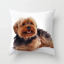 Axyaa Cute Dog Print Pillow Case for Bedroom Sofa Car Decor
