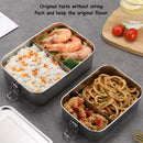 Axyaa Stainless Steel Insulated Square Lunch Box with Freshness Control