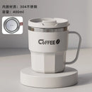 Axyaa Double-Wall Insulated Stainless Steel Coffee Cup Mug with Lid