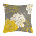 Axyaa Modern Daisy Grey Pillow Covers for Couch and Bed