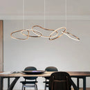 Axyaa Oval LED Chandelier - Nordic Minimalist Design for Bedroom, Living Room, Dining Room