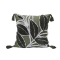 Axyaa Embroidered Floral Pillow Case - Light Luxury Decor Home Square Cushion Cover