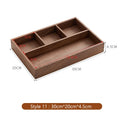 Axyaa Solid Wood Desk Organizer Tray for Office and Home Storage
