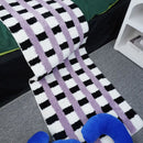 Axyaa Checkered Plush Carpet Home Decoration Bedroom Rugs