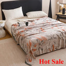 Axyaa Bamboo Fiber Jacquard Double-layer Gauze Cold Blanket Towel Quilt