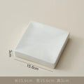 Axyaa Rusty Glazed Ceramic Square Dessert Plate for Molecular Cuisine Display