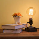 Axyaa Retro Wood Desk Lamp Creative Art Night Light