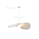 Axyaa Nordic Fabric Chandelier with Glass Shades Luminarias