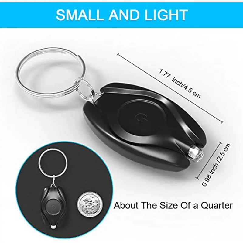 Axya Mini LED Keychain Flashlights: Waterproof Portable Pocket Torch & Emergency Light