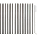 Axyaa Stainless Steel Reusable Straw Set - 20pcs High Quality Metal Straws