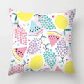 Axyaa Tropical Fruits Cushion Cover Watermelon Pineapple Decorative Pillow Case