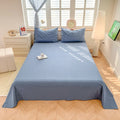 Axyaa Solid Color Lattice Yarn-Dyed Sheets - Soft and Skin-Friendly