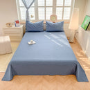 Axyaa Solid Color Lattice Yarn-Dyed Sheets - Soft and Skin-Friendly