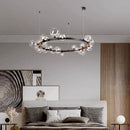 Axyaa Glass Bubble Pendant Chandelier for Kitchen Dining Living Room