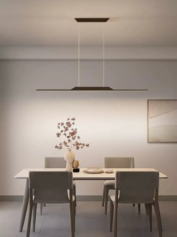 Axyaa Deluxe Black Line Chandelier: Minimal Salon Design for Home & Restaurant Decor