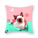 Axyaa Dog Eating Ice Cream Decorative Pillowcase 45x45cm