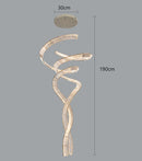 Axyaa Crystal Chandelier Stair Pendant Living Room Lighting Home Interior Light