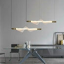 Axyaa Nordic Vertical Pendant Light - PVC Tube Ceiling Kitchen Island Lamp