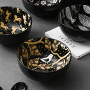 Axya Ramen Ceramic Bowl Set - Large Microwave-Safe Noodle Soup Tableware