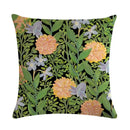 Axyaa Rose Flower Pillow Cover - Green Plant Oil Painting Cushion, Home Decor Case