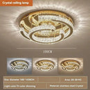 Axyaa Modern Gold Ceiling Crystal Light for Home Living Room, Bedroom, Dining, Kitchen