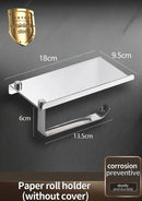 Axyaa Stainless Steel Toilet Paper Holder: Waterproof Tissue Box Bathroom Accessories