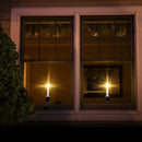 Axya Flameless Flickering Pillar Candle Crystal Lamp with LED Light