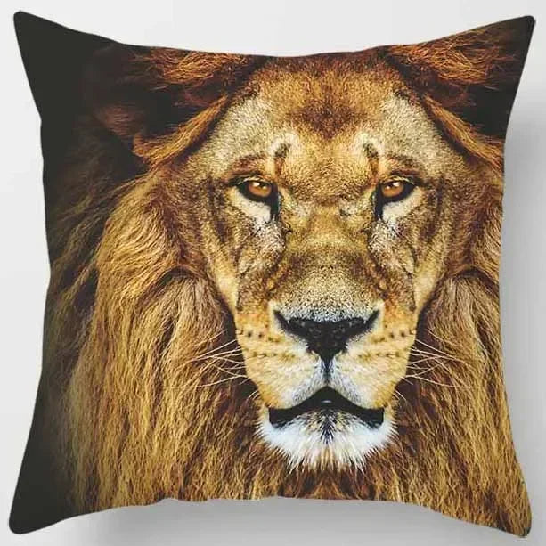 Axyaa African Lion Digital Print Pillowcase Decorative Cover