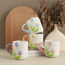 Axyaa Camellia Flower Ceramic Coffee Mug, 450ml Capacity