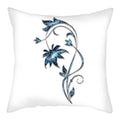 Axyaa Blue Flower Pattern Pillow Case