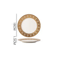 Axyaa Nordic Luxe Court Style Western Food Steak Plate with Dried Fruit