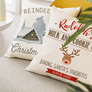 Axyaa Linen Christmas 45x45 Cushion Covers for Sofa Couch Bed Decor.