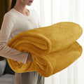 Axyaa Cozy Plush Fleece Blanket for Bed Sofa - All Season Lightweight Warm Winter Blanket