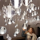 Axyaa Crystal Ball LED Chandelier for Living Room Kitchen Lighting